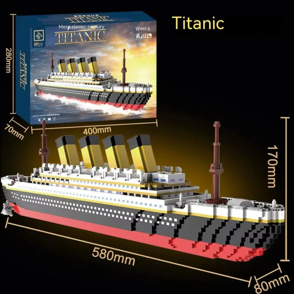 Titanic Ocean Liner Brick Model