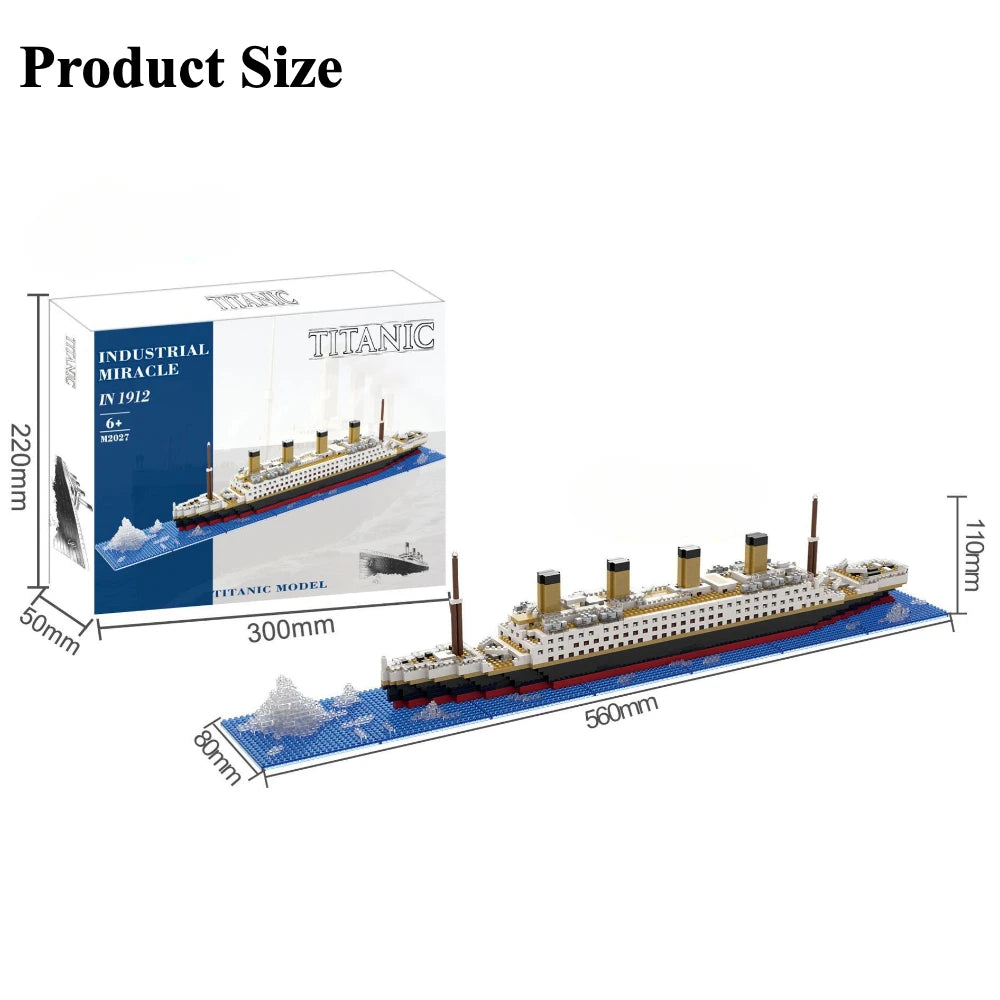Titanic Ocean Liner Brick Model