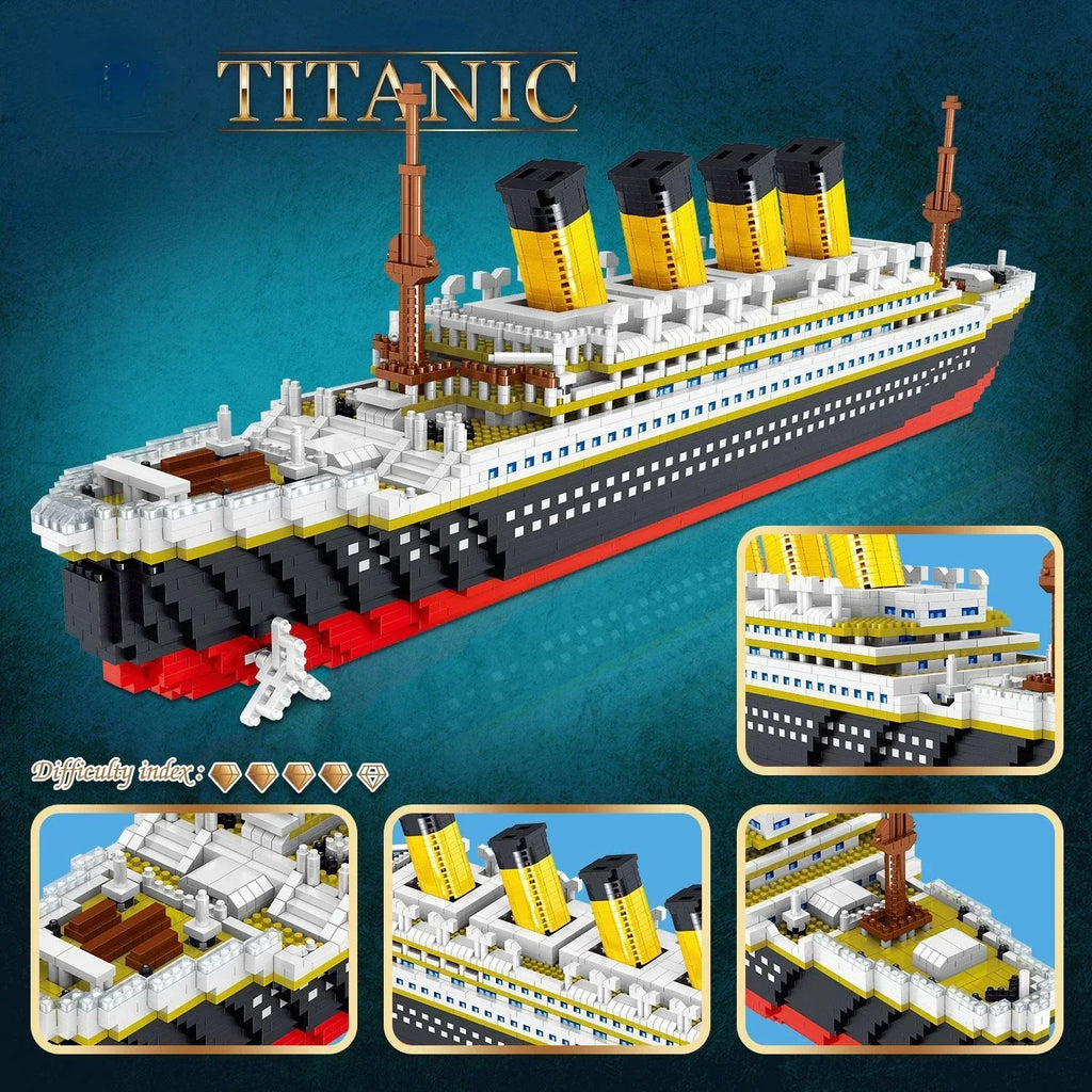 Titanic Ocean Liner Brick Model